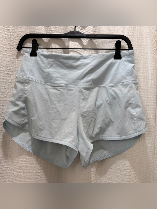 lululemon athletica Pants - Lululemon Speed Up High-Rise Lined Shorts 2.5" Light Blue - Size 6 (LW7BEXS)